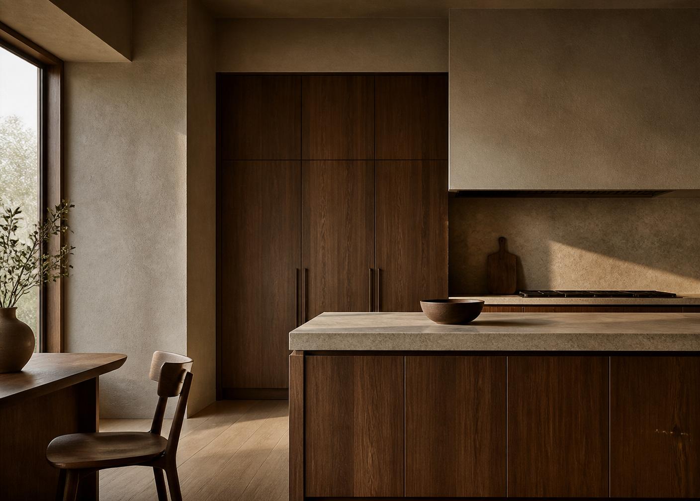 Cocina a medida con carpintería en madera